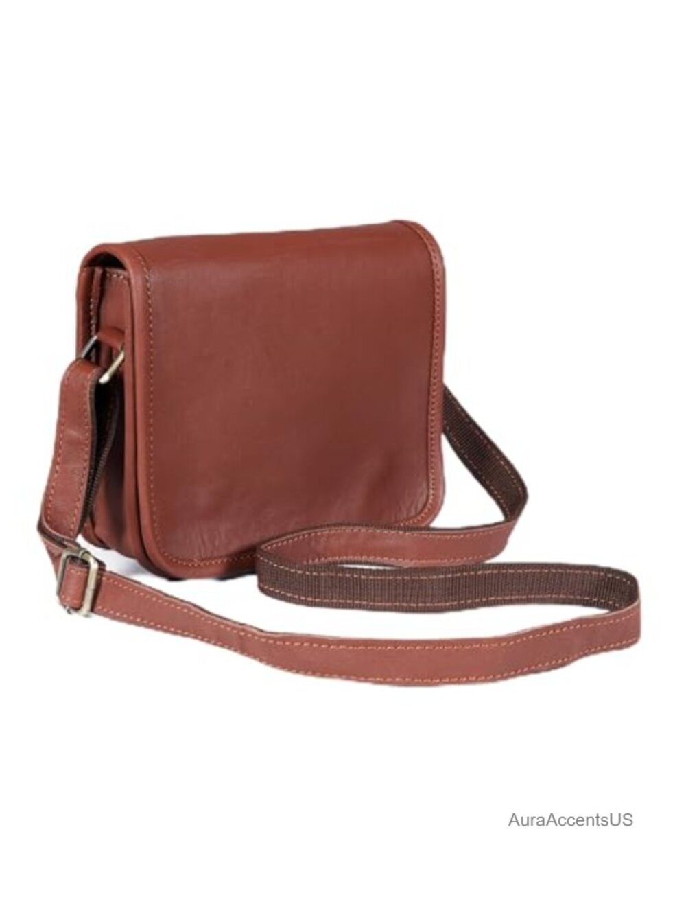 Genuine Leather Crossbody Tablet Bag Fits 10.5" iPad Vintage Messenger
